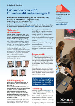 CAS-konferencen 18. november 2015