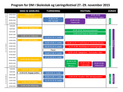 Program for DM i Skoleskak og Læringsfestival 27.