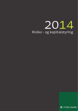 Risiko- og kapitalstyring 2014