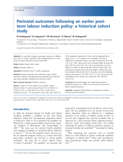 term labour induction policy: a historical cohort study