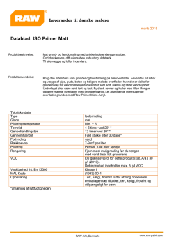 RAW ISO Primer Matt Interior Finish DATAJun 2015