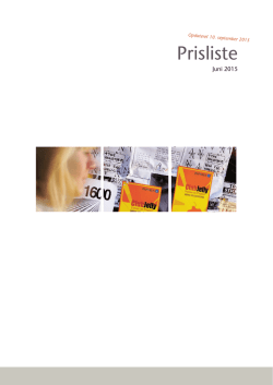 Grafisk prisliste pr. 10. september 2015
