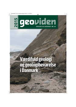 Værdifuld geologi og geologibevarelse i Danmark
