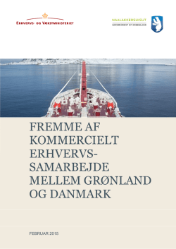 Fremme af kommercielt erhvervssamarbejde mellem Grønland og