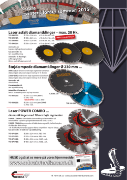 Laser POWER COMBO - Cobra Interdiamant ApS