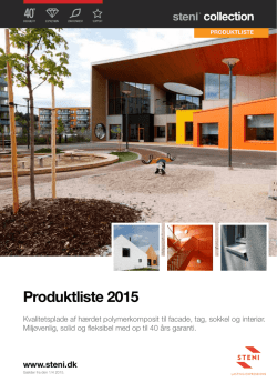 Produktliste 2015