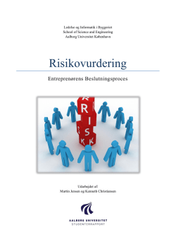 Risikovurdering - Aalborg Universitet