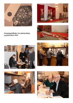 Stemningsbilleder fra juleskydning og julefrokost 2015