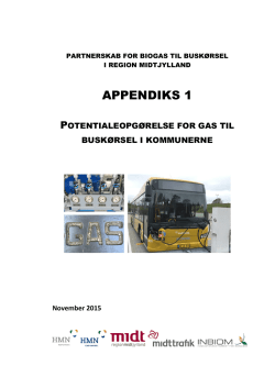 Appendiks 1 - Potentialeopgørelse - Biogas til buskørsel i