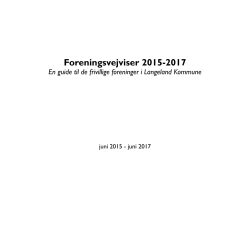 Foreningsvejviser 2015-2017