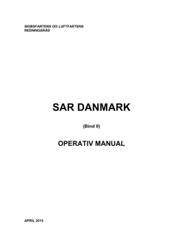 SAR DANMARK (Bind II) OPERATIV MANUAL