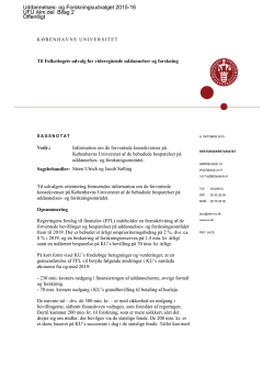 Uddannelses- og Forskningsudvalget 2015-16 UFU