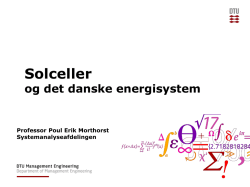 Solceller og det danske energisystem