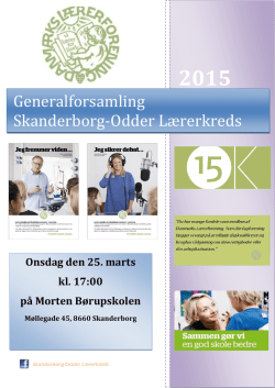 Skriftlig beretning 2015 - Kreds 131 Skanderborg