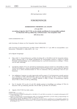 Kommissionens forordning (EU) 2015/995 af 8. juni