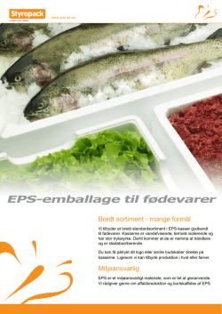 EPS-emballage til fødevarer