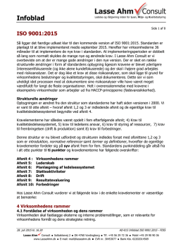 AD-013 Infoblad ISO 9001-2015 FDIS 20150728