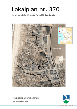 Lokalplan for et område til centerformål i Søndervig