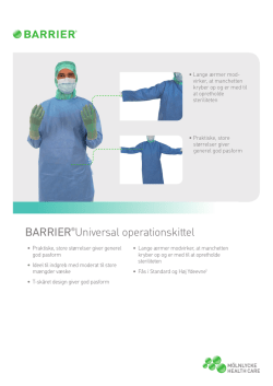 BARRIER operationskittel Universal