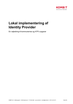 Lokal implementering af Identity Provider