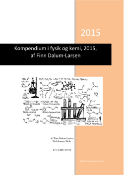 Kompendium i fysik og kemi, 2015, af Finn Dalum - dalum