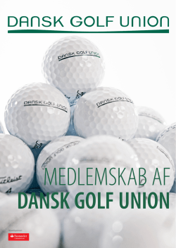 Medlemspjece - Dansk Golf Union