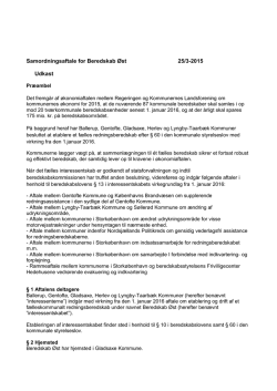 Samordningsaftale for Beredskab Øst af 26. marts 2015