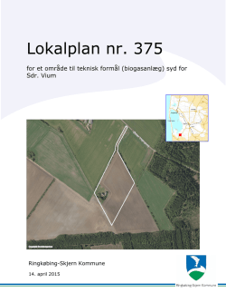 Lokalplan nr. 375 for et område til teknisk formål (biogasanlæg) syd
