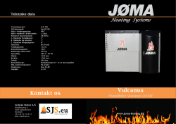 Kontakt os Vulcanus - JØMA Heating Systems
