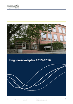 Ungdomsskoleplan 2015-2016