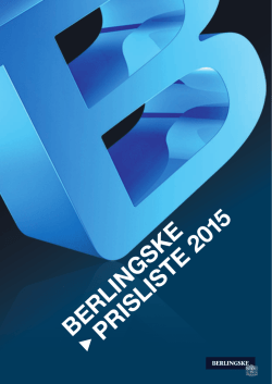 BERLINGSKE PRISLISTE 2015