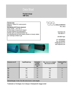 Flexslange VMP svejseudsugning høj vacuum