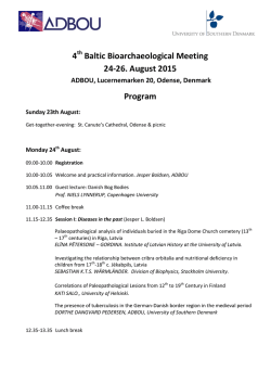 4 Baltic Bioarchaeological Meeting 24