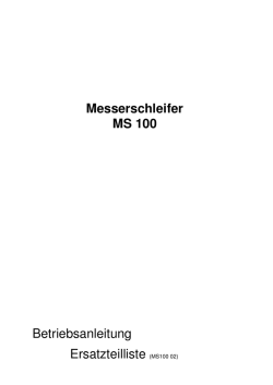 Messerschleifer MS 100