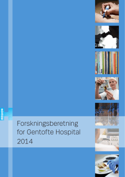 Forskningsberetning for Gentofte Hospital 2014