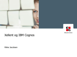 IBM Cognos - Rikke Jacobsen