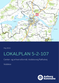 Lokalplan 5-2-107 Center- og erhvervsformål, Vodskovvej/Følfodvej