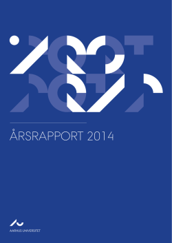 ÅRSRAPPORT 2014 - Aarhus Universitet