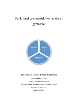 Louise Slemming - Funktionel Grammatisk