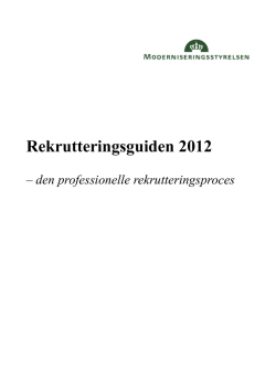 Rekrutteringsguiden 2012