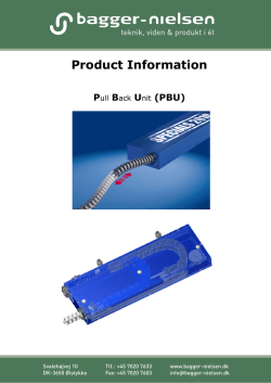 When is a Pull Back Unit recommended? - Bagger