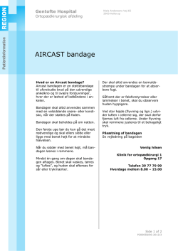 AIRCAST bandage