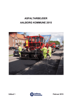 ASFALTARBEJDER AALBORG KOMMUNE 2015