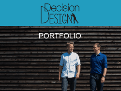 PORTFOLIO - Decision Design