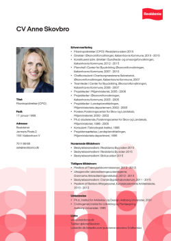 CV Anne Skovbro