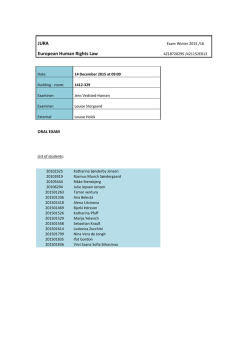 JURA European Human Rights Law
