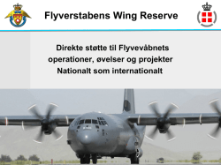 Flyverstabens Wing Reserve