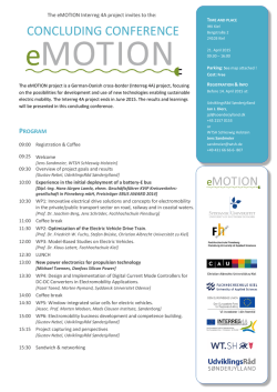 EMOTION - Interreg 4A