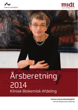 Årsberetning 2014 - Aarhus Universitetshospital