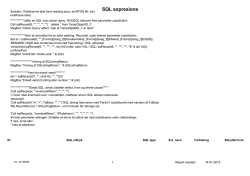 SQL expresions